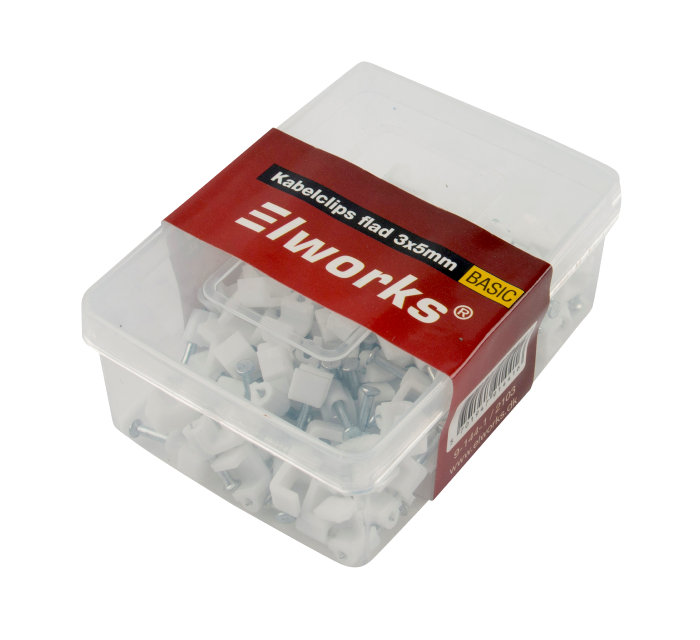 Kabelklemmer flat 3 x 5 mm 100 stk. 